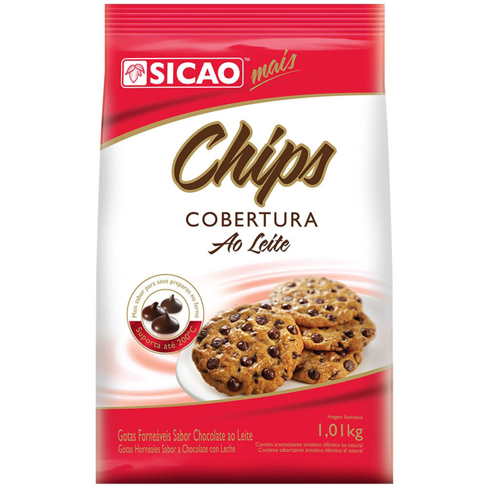 Chocolate Cobertura Ao Leite 1,01Kg Sicao Gotas