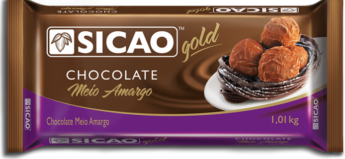 Chocolate Barra Sicao Gold Meio Amargo 1Kg