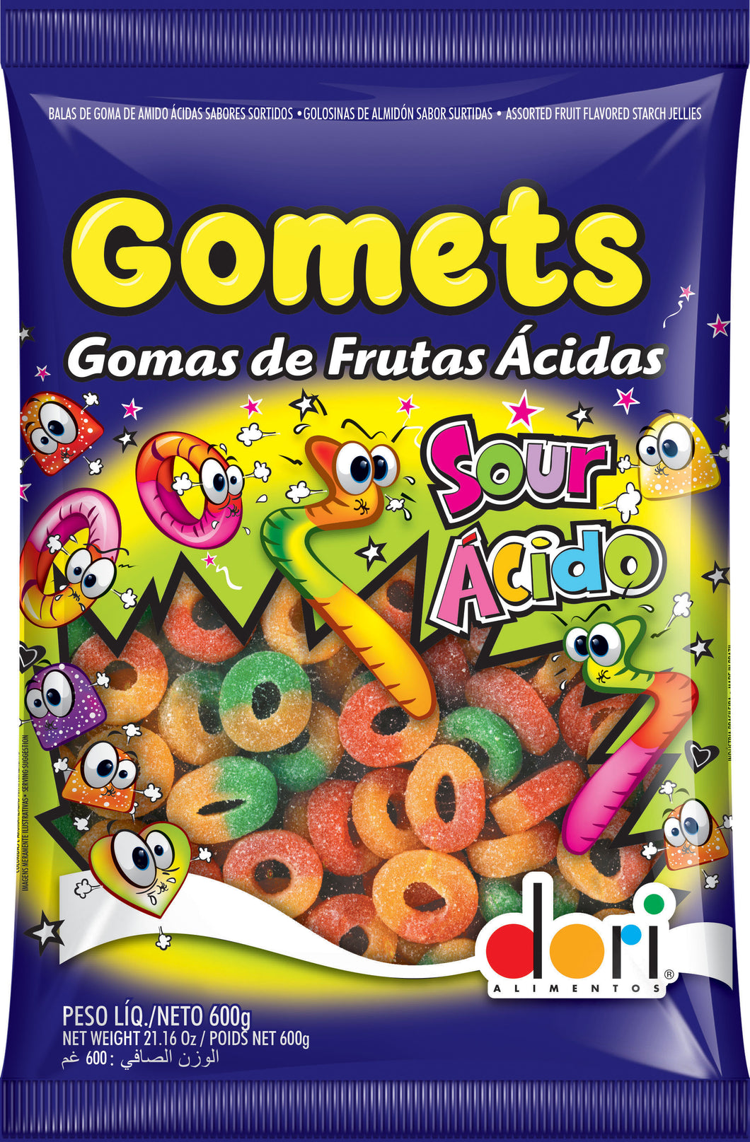 Gomets Anel Sour Acido 600G