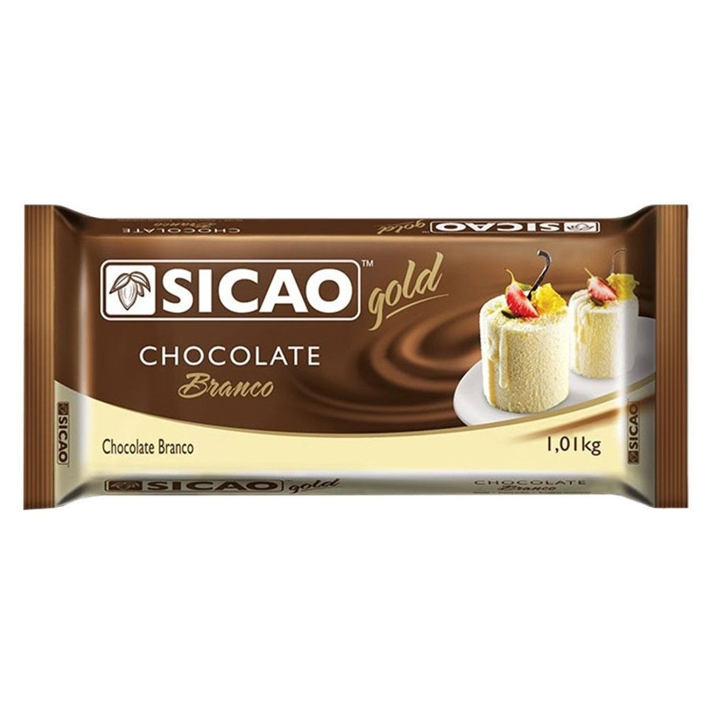 Chocolate Barra Sicao Gold Branco 1 Kg