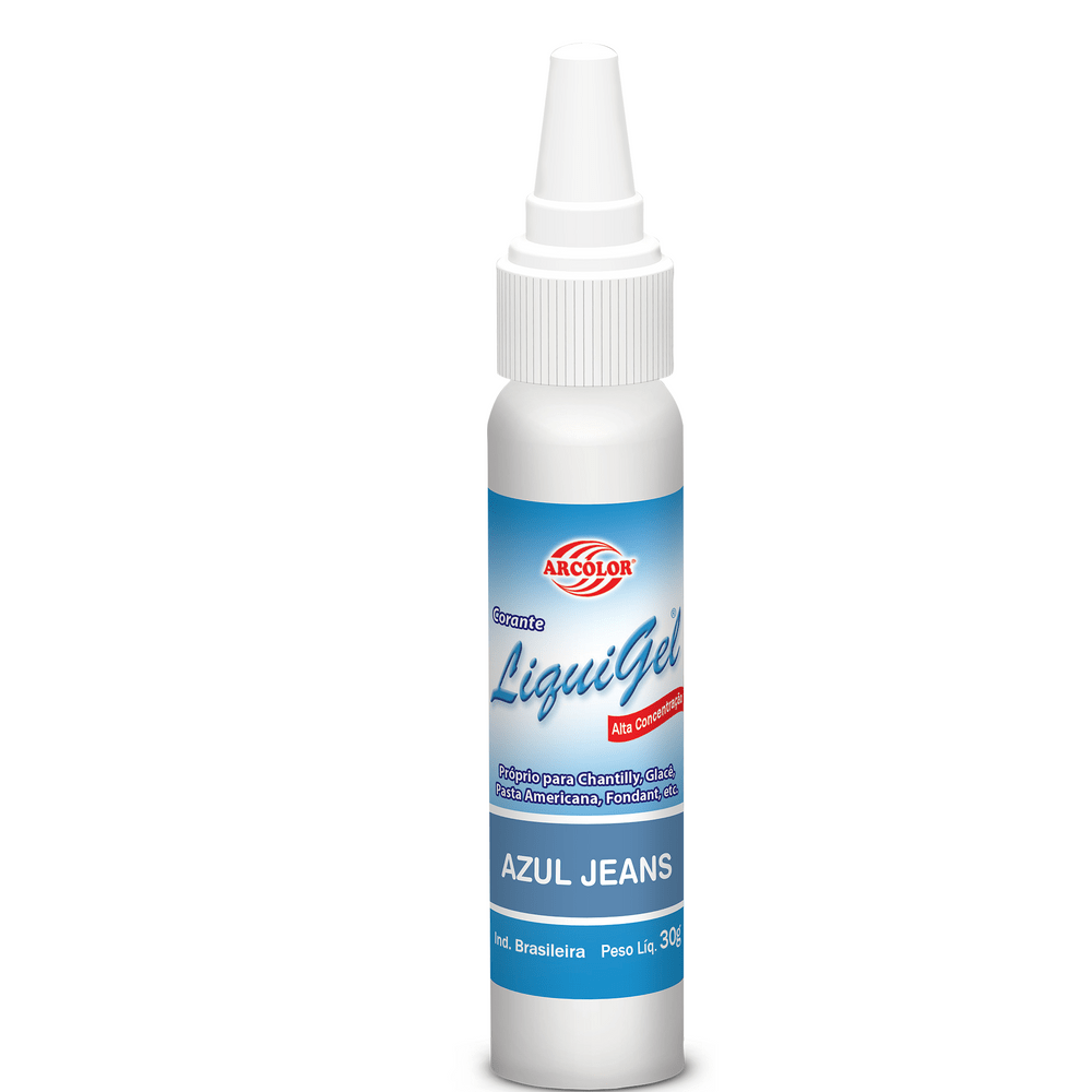 Corante Arcolor Liquigel 30G. Azul Jeans