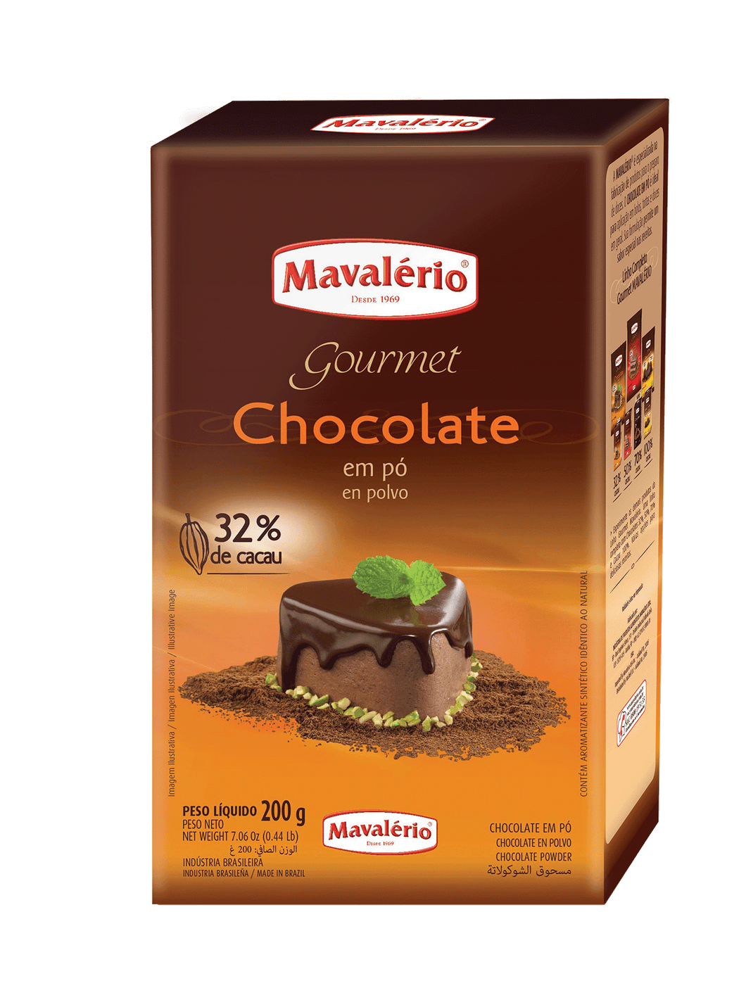 Chocolate Em Po Soluvel 32% Cacau Mavalerio