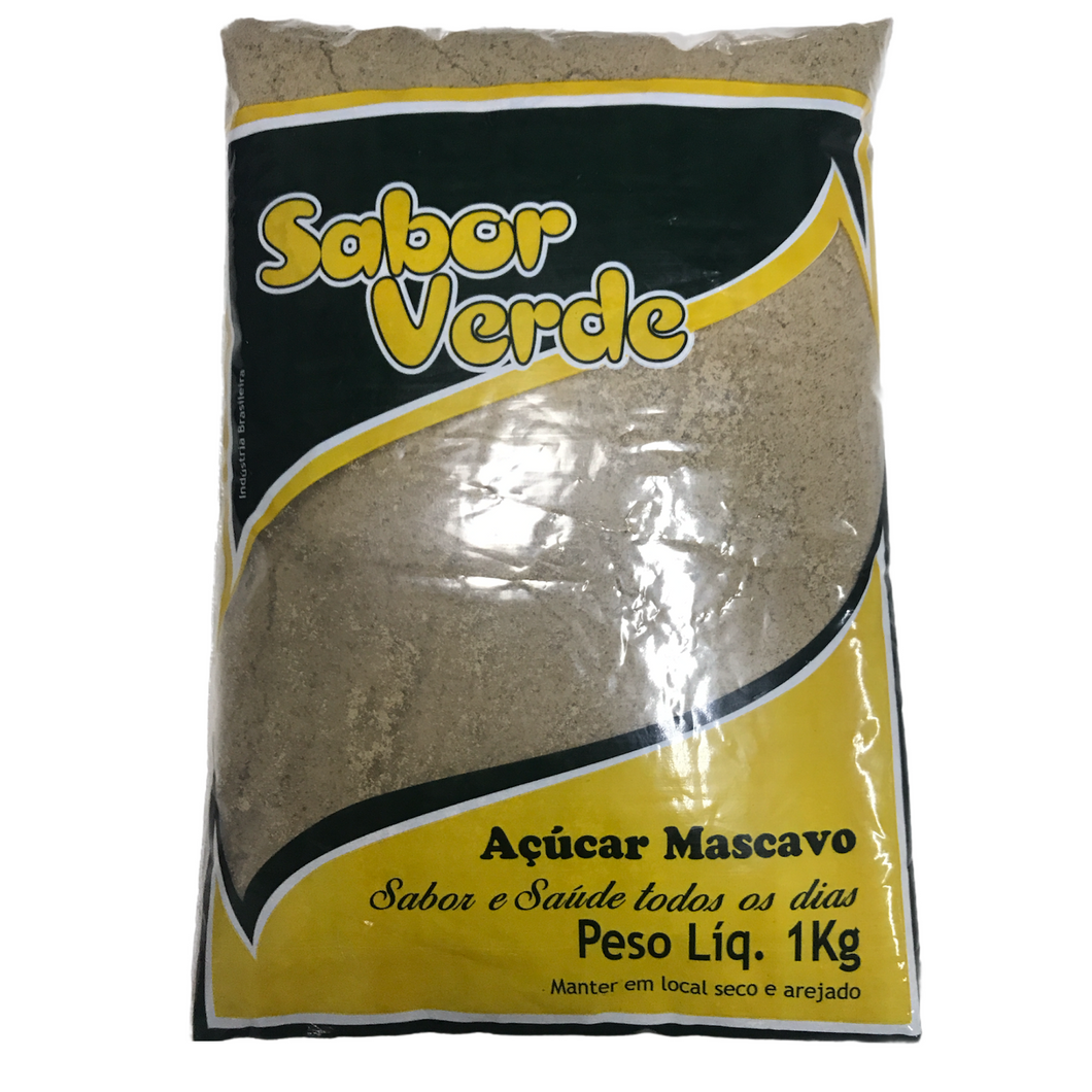 Açúcar Mascavo Sabor Verde 1kg