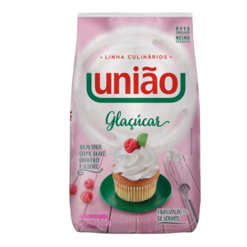 Açúcar de Confeiteiro Glaçúcar União 500g