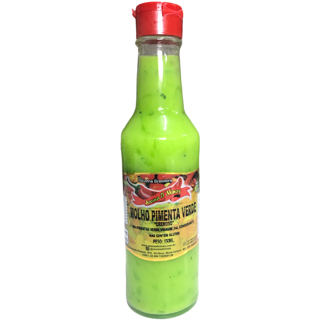 Molho De Pimenta Verde 150Ml Aroma D Minas