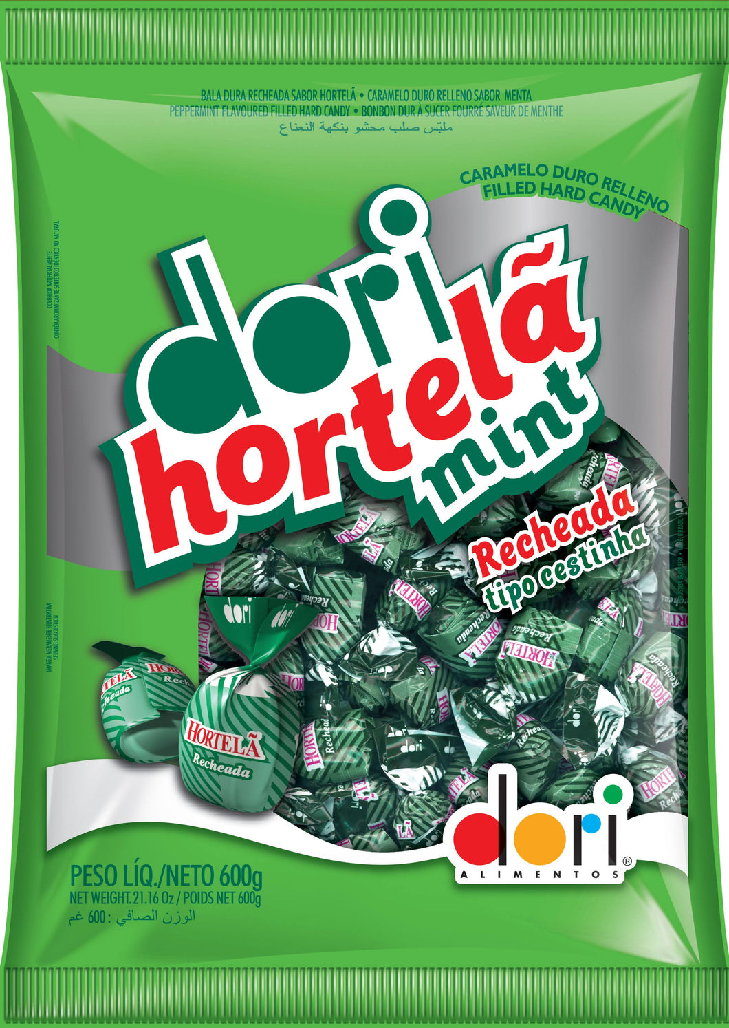 Bala De Hortela Mint Dori 600G