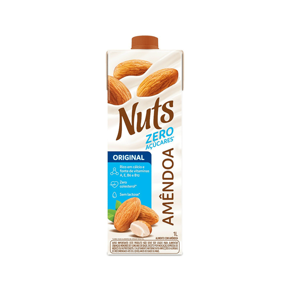 Bebida Nuts Amendoa Original Zero Açucar 1L