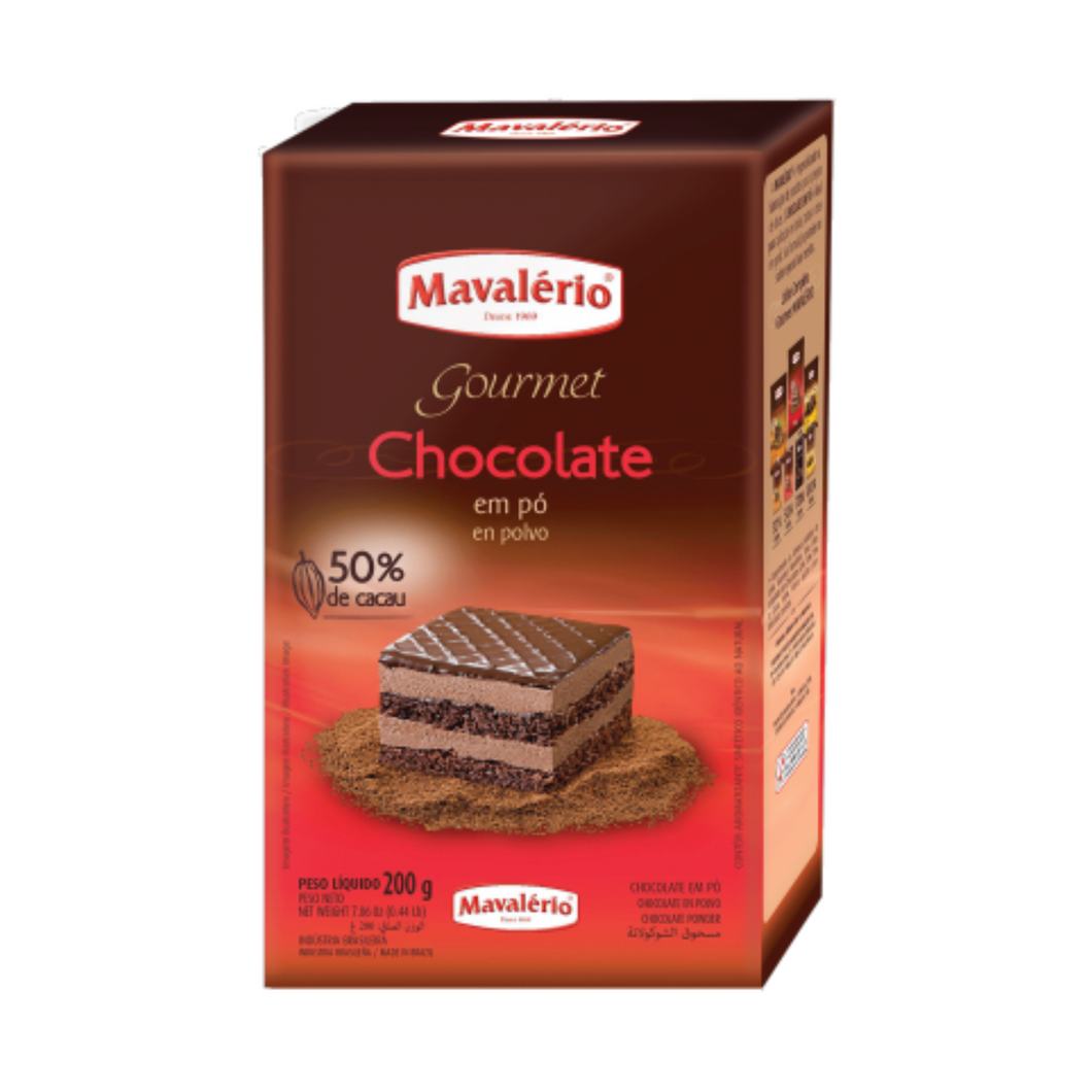 Chocolate Em Po 50 Cacau 200G Mavalerio