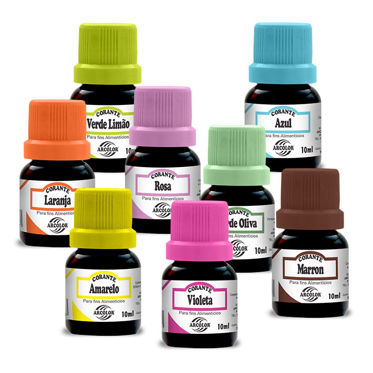Corante Arcolor-10Ml Fc. Verm. Bordo