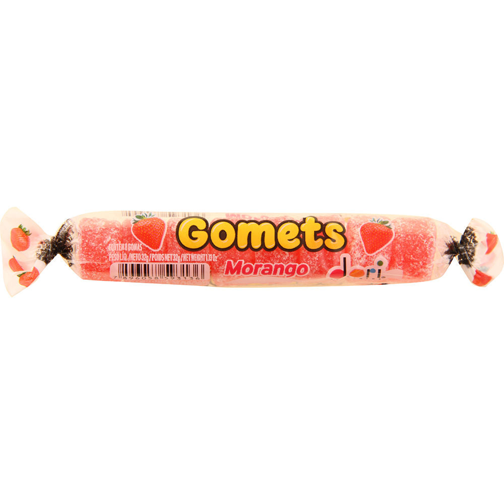 Gomets Tubo Sab Morango 32G